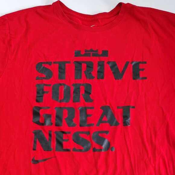 Nike Tee athletic cut dri-fit men's size XL red with graphic design - Picture 2 of 9